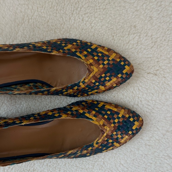 Sezane Multicolor Woven Heels - Picture 3 of 5